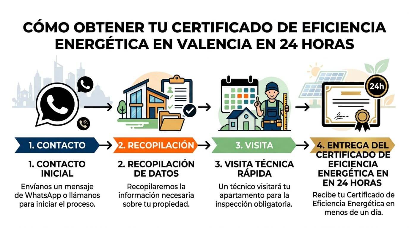 Certificados Energéticos | Vender piso Valencia: Guía rápida para una venta exitosa Infographic