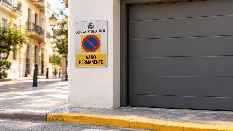 Placa de vado permanente en Valencia: Guía completa